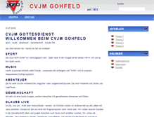 Tablet Screenshot of cvjm-gohfeld.de